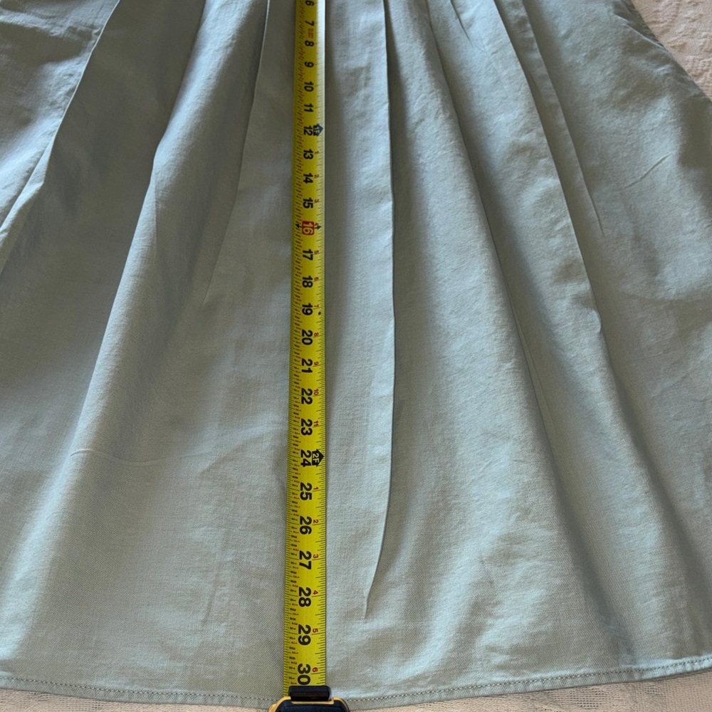 Universal Thread Women’s 100% Cotton Light Green Sleeveless Dress EUC 14 - Picture 5 of 11